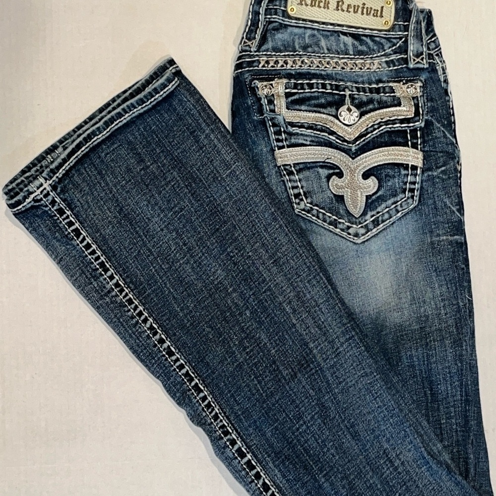 Rock Revival Women's Blue Jeans Ellie 27